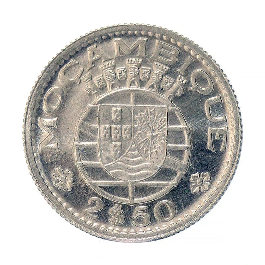 Moçambique - 2.50 Escudos 1953 Cupro-Níquel