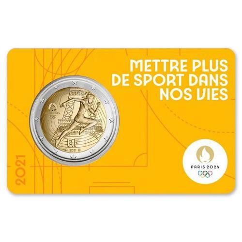 2€ França 2021 – Jogos Olímpicos - Amarelo