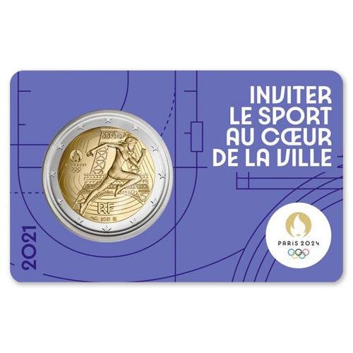 2€ França 2021 – Jogos Olímpicos - Roxo